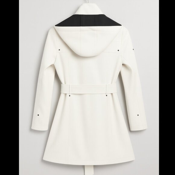 London Fog Classic Rain Trench Coat – Stone Ivory, Size M - Picture 2 of 11